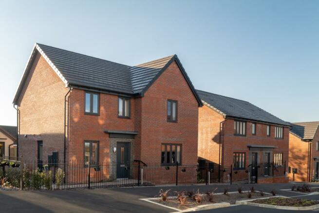 Outside view of the Radleigh 4 bedroom home and Matlock 3 bedroom home