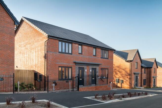 Outside view of the Matlock 3 bedroom semi detached home