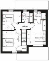 Bewdley first floor plan at Pentref Llewelyn