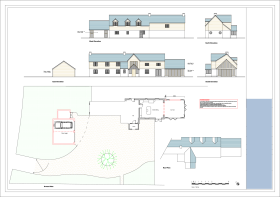 A1 Proposed Elevations, Floor, Site and Roof Plan_