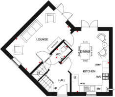 Lutterworth Ground Floorplan