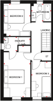 Floorplan of the Maidstone. First floor.