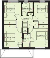 First floor of our 4 bed Kennford home