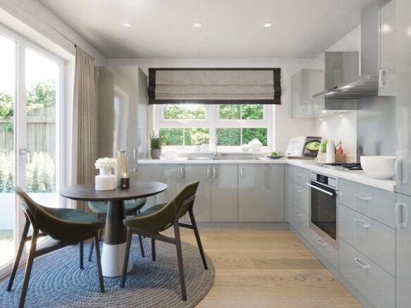 The Midhurst kitchen lounge CGI