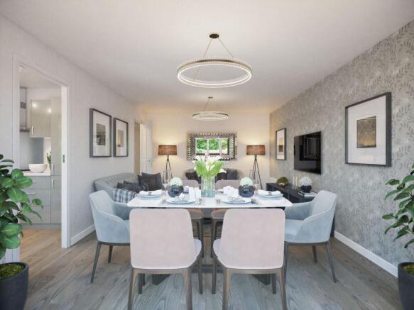 The Midhurst bungalow lounge CGI
