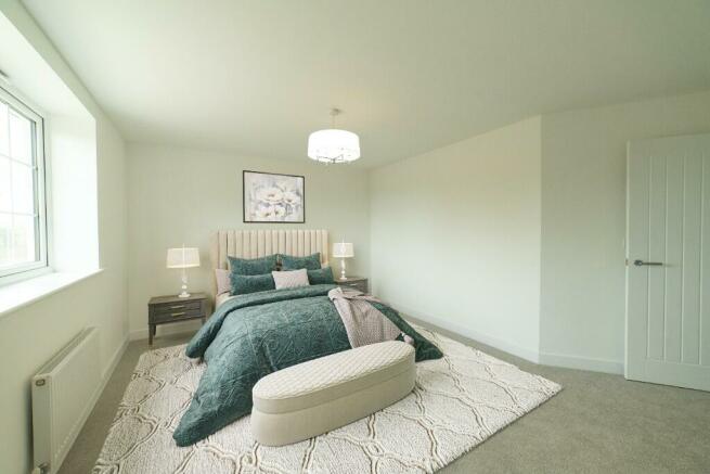 Staged bedroom