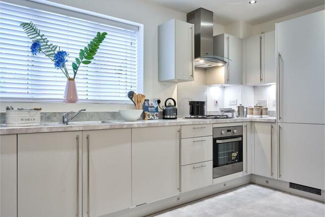 Modern kitchen with ample storage