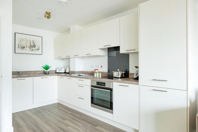 Modern kitchen with energy efficient appliances