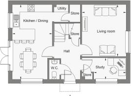 Dandara - Sant Silian - The Rhymney V2, Home 69 floorplan