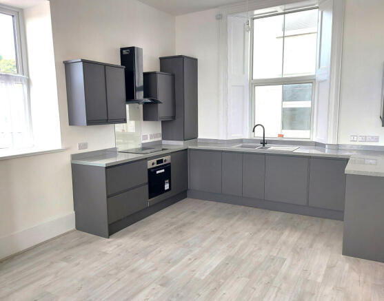 The kitchen area