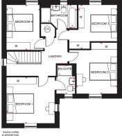 Drummond Traditional first floorplan