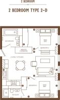 2 Bed - Type 2D F...