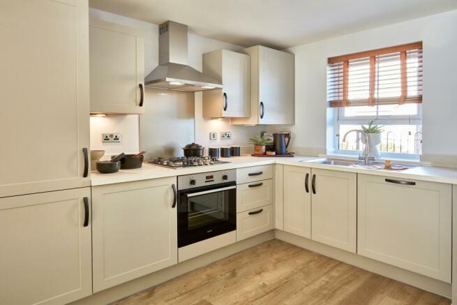 Modern kitchen in the Kenford 2 bedroom home