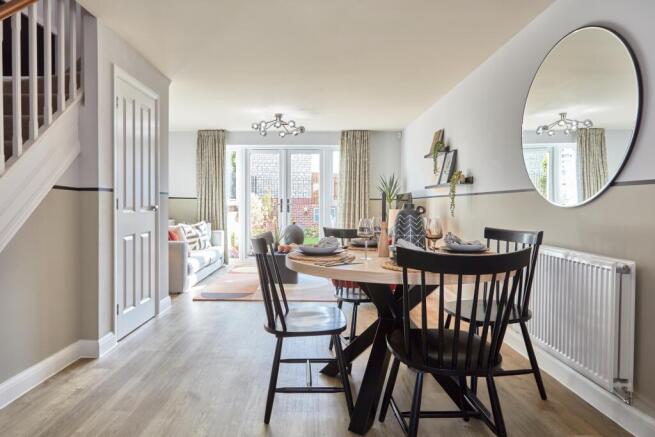 Spacious lounge in the Kenford 2 bedroom home