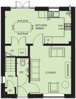 Collaton ground floor plan at Holly View