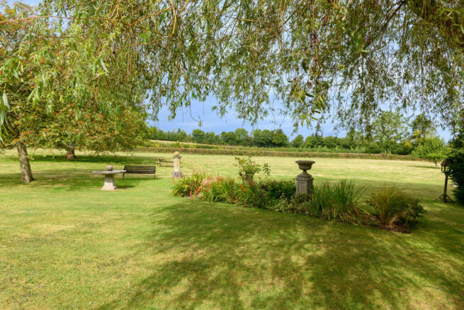 Rear garden to the paddock