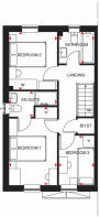 The Howden first floor floorplan