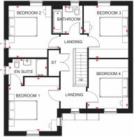 The Halton first floor floorplan