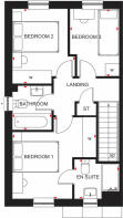 The Ellerton first floor floorplan