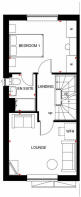 First floor floorplan of The Kingsville