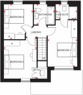 The Denby first floor floorplan