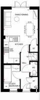 Ground floor floorplan of The Kingsville