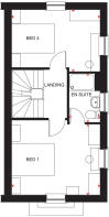 First floor plan of the Parkin 4 bedroom home
