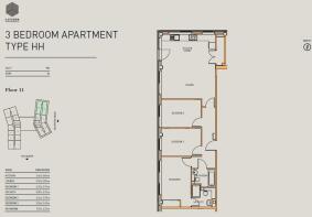 3 bed apartment T...