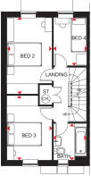 Woodcote first floor plan