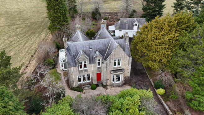 Aerial picture of house