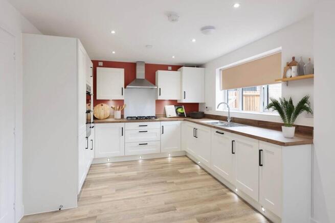 A brand new, modern kitchen is ready to go from the day you move in