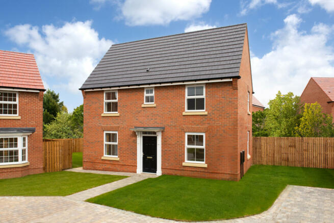 Outside view 3 bedroom detached Hadley home