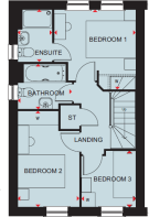 First floor plan of the Archford at Ladden Garden Village