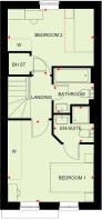 First floor of the 2 bedroom Denford