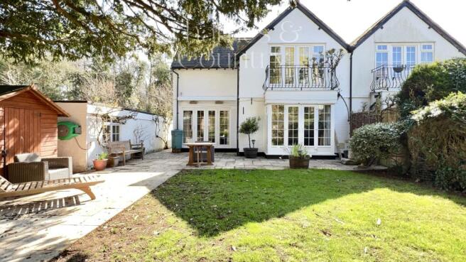 Rear of property