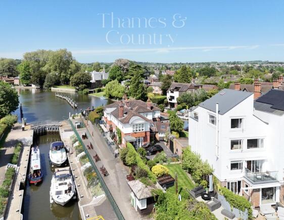 Drone View of 1 Marlow Mill -full lock and River V