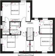 First floor floorplan of Alderney home