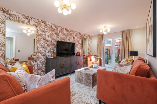 Interior view of the lounge of our 4 bed Alderney home