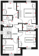 First floor floorplan of our Kennisham home