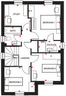 First floor floorplan of our Kennisham home