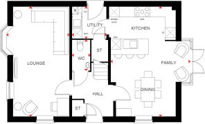 Ground floor of the 4 bed Pennine