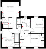 First floor of the 4 bed Wychwood