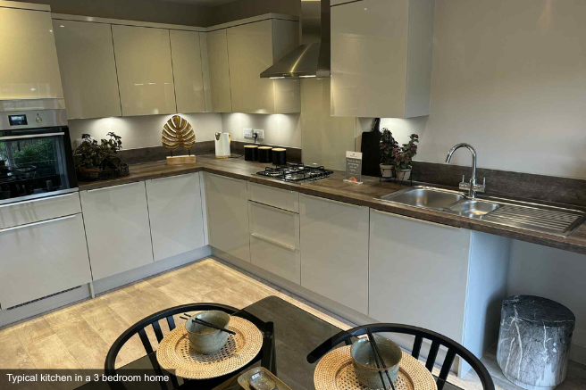 Typical kitchen area