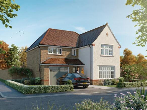 External CGI in render of the Marlow, a 4 bedroom house