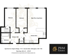 Apartment 8, Drapers Bridge, 17-21, Hounds Gate, N