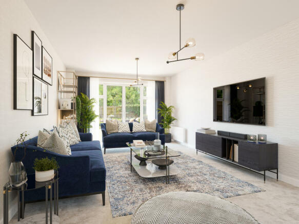 Internal CGI of 5 bedroom Emerson lounge