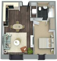 1 Bed apartment
