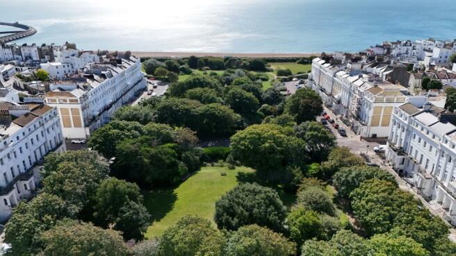 Arial View of gardens 