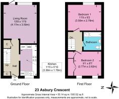 Coloured floorplan 