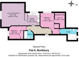 Coloured floorplan